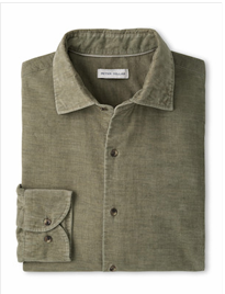 Peter Millar Aspen Cotton Cashmere Corduroy Sport Shirt